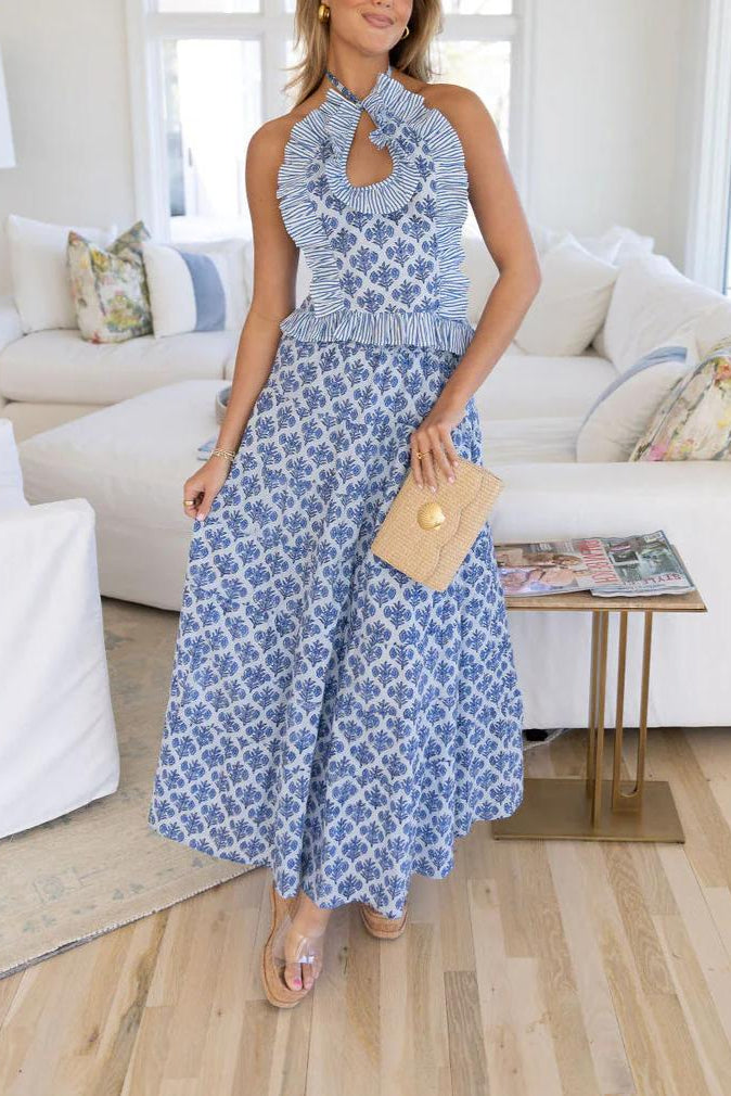 Tatum Statement Co - Ord Maxi Dress - TheBohoBloom