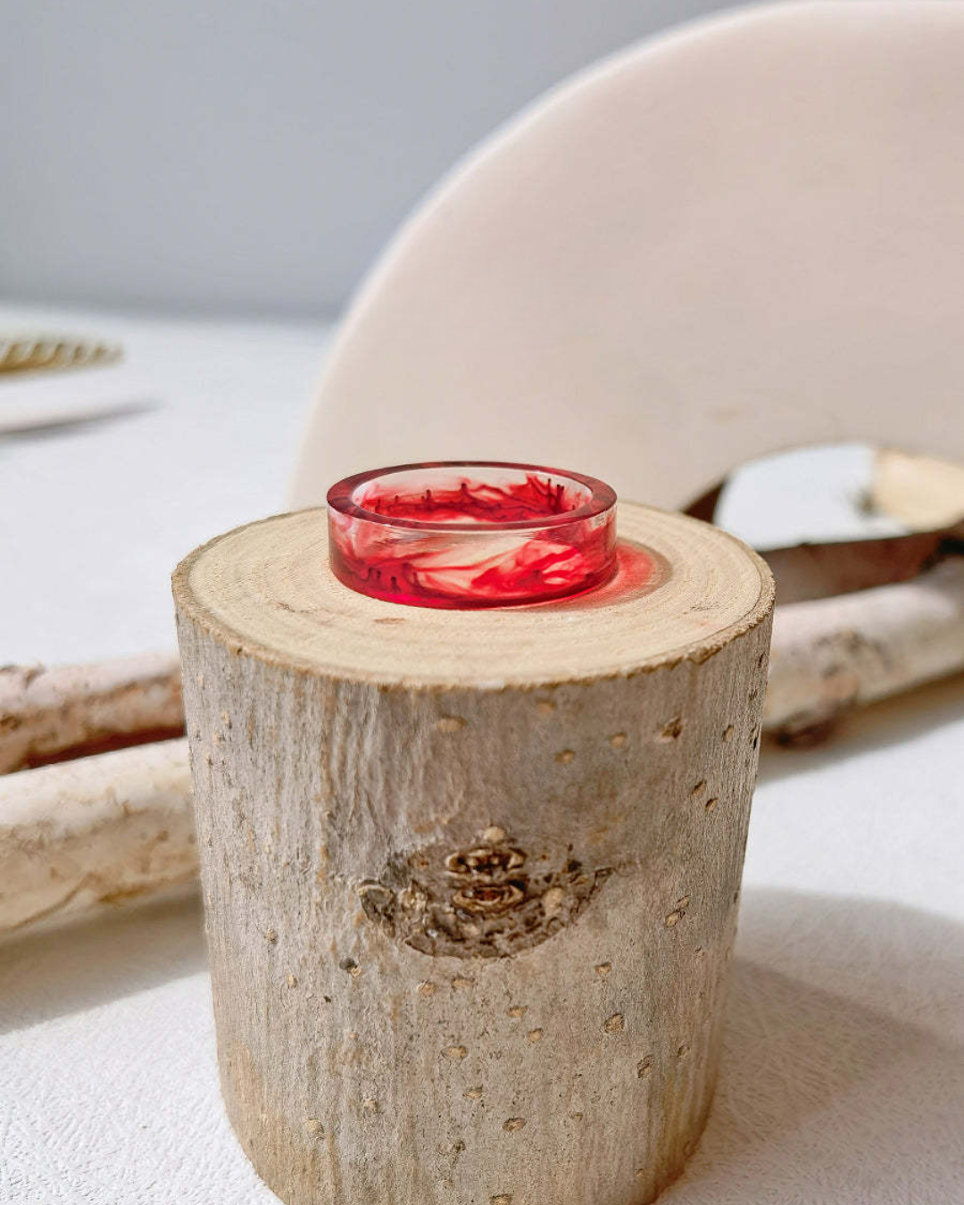 Oceanfire Minimalist Ring