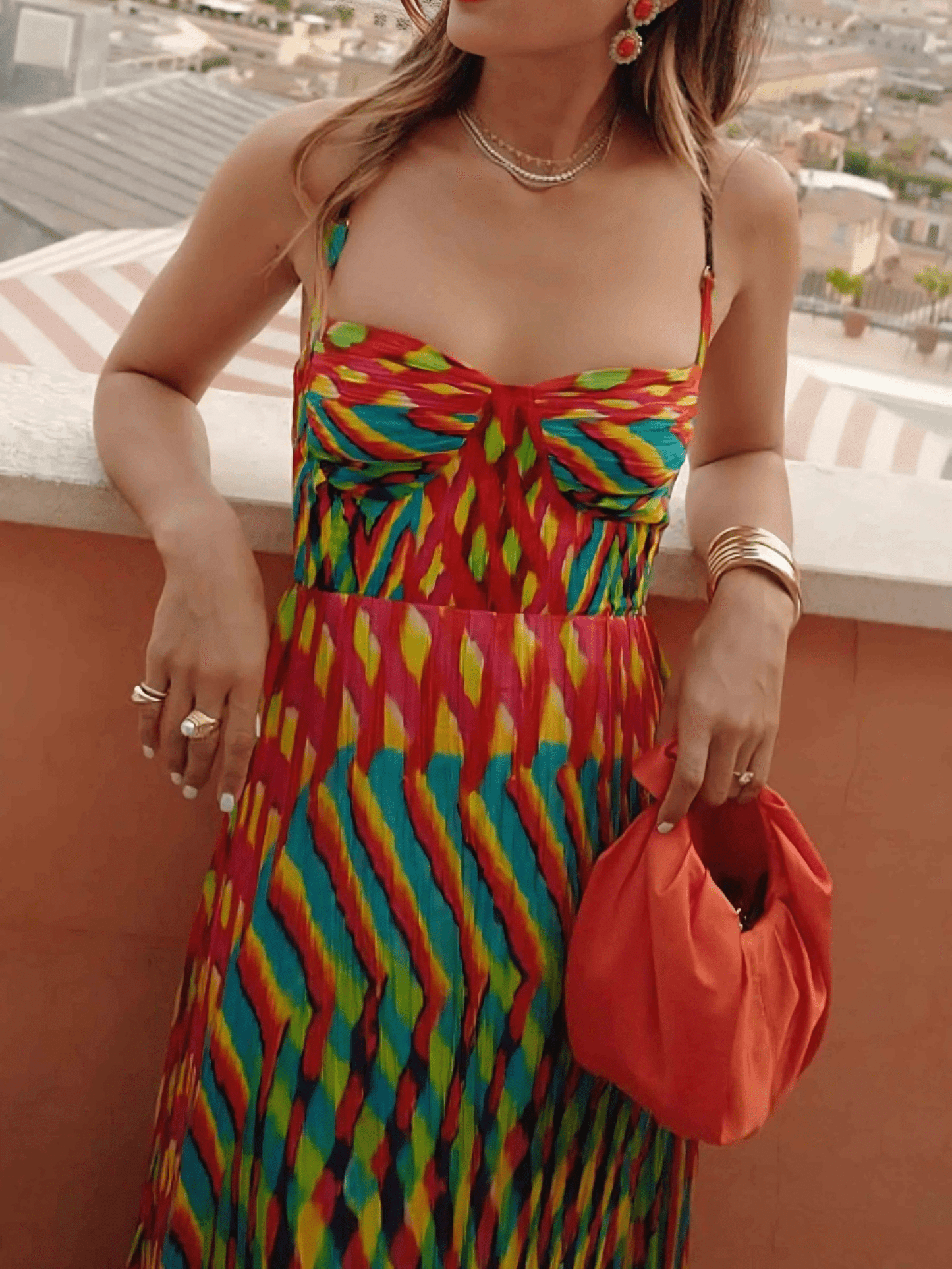 Gallery Chic Abstract Maxi Dress - TheBohoBloom