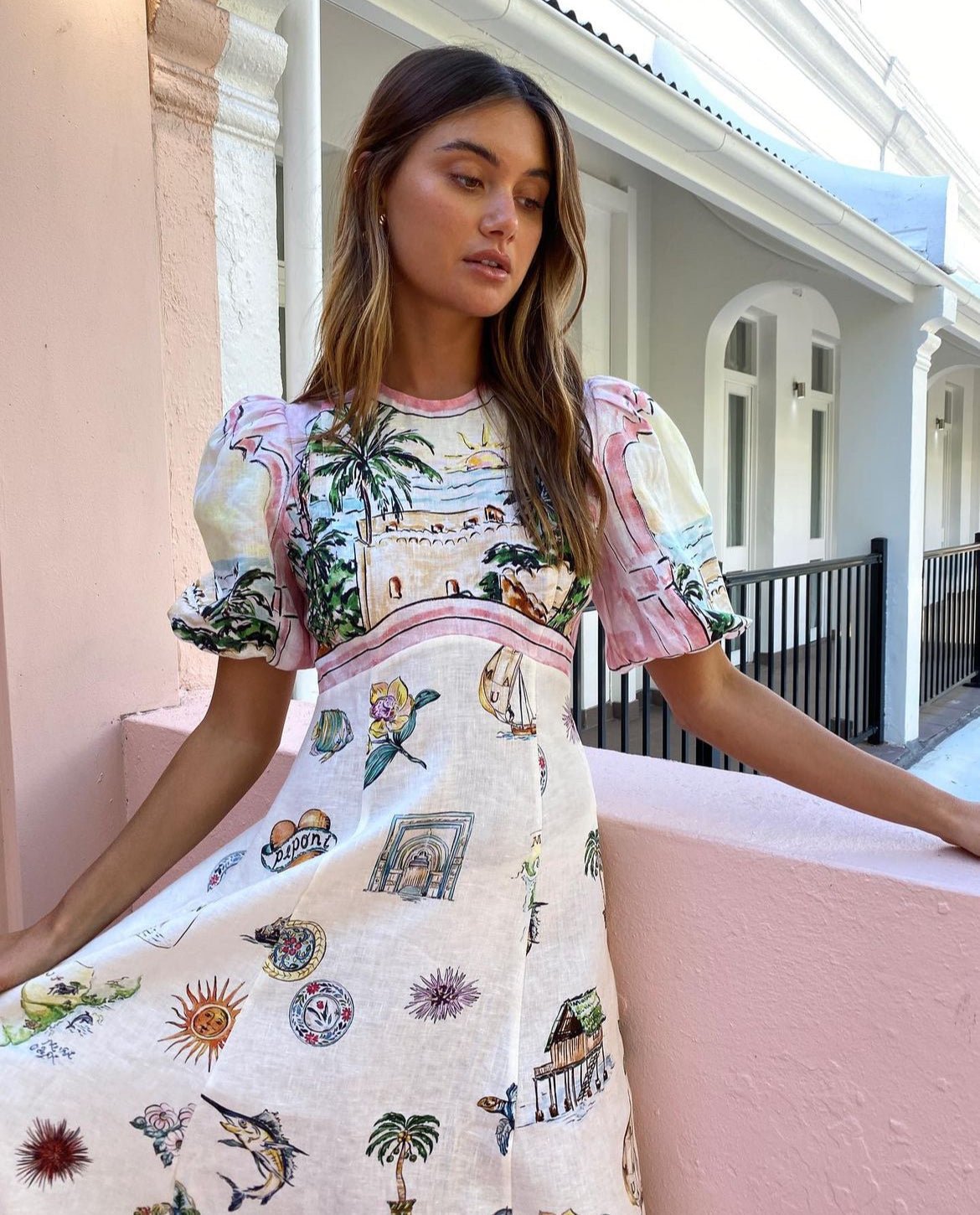Vintage Voyage Midi Dress - TheBohoBloom