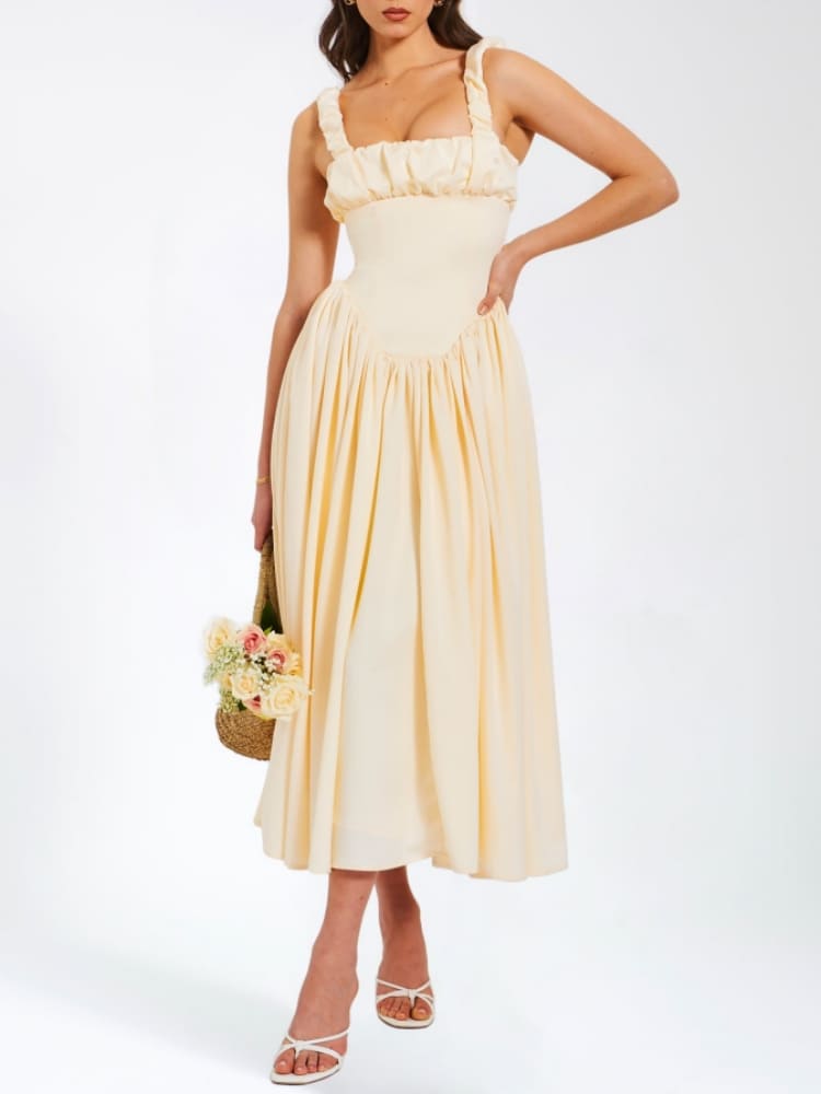 Dreamy Movement Ruffled Maxi Dress - TheBohoBloom