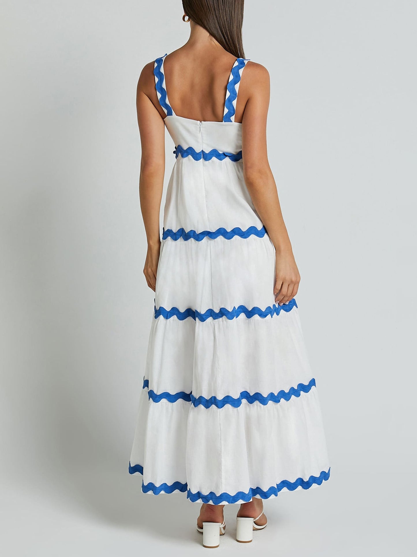 Seaside Ripple Maxi Dress - TheBohoBloom