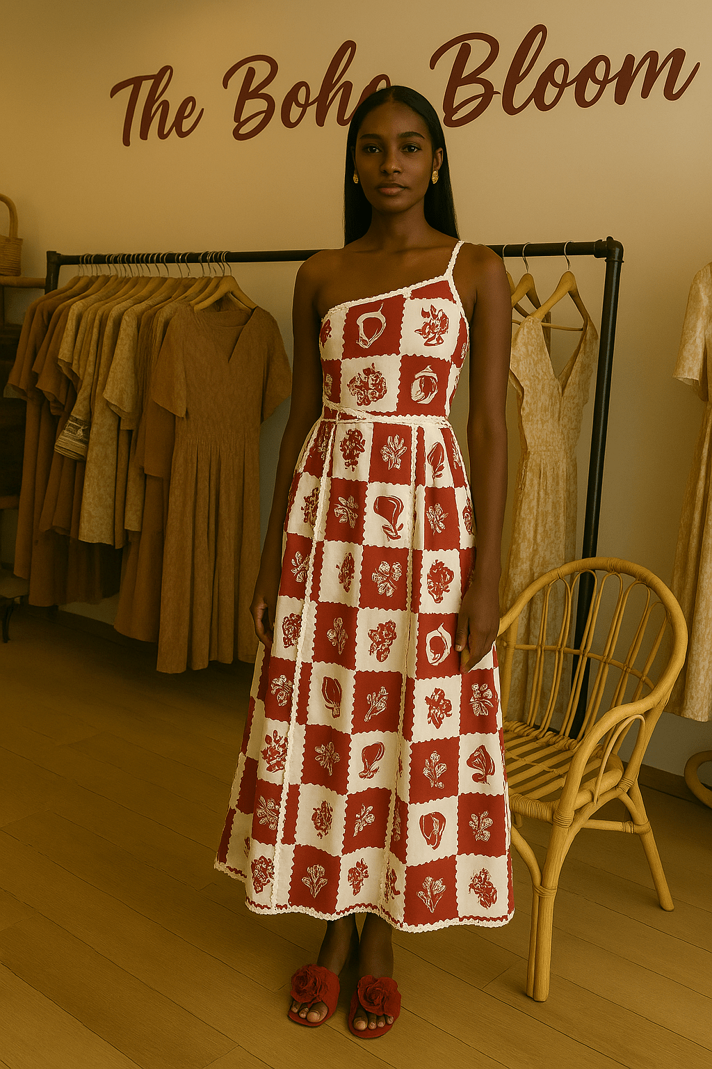 Alhambra Blossom Printed Maxi Dress - TheBohoBloom