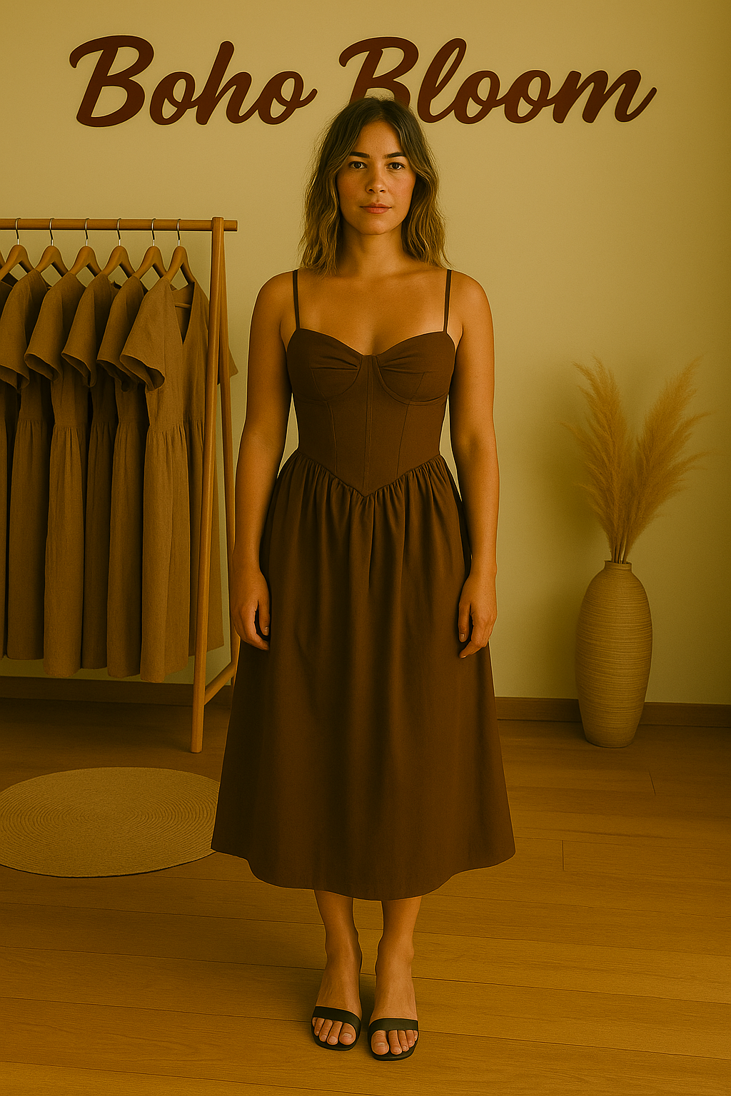 Souk Muse Korsett-Midikleid