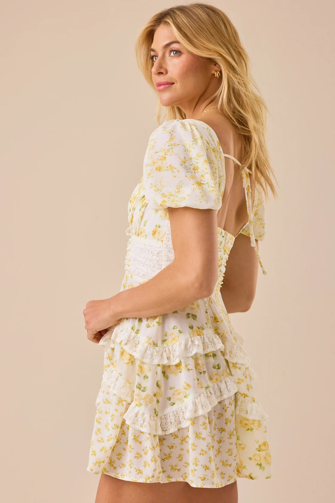 Floral Timeless Patchwork Mini Dress