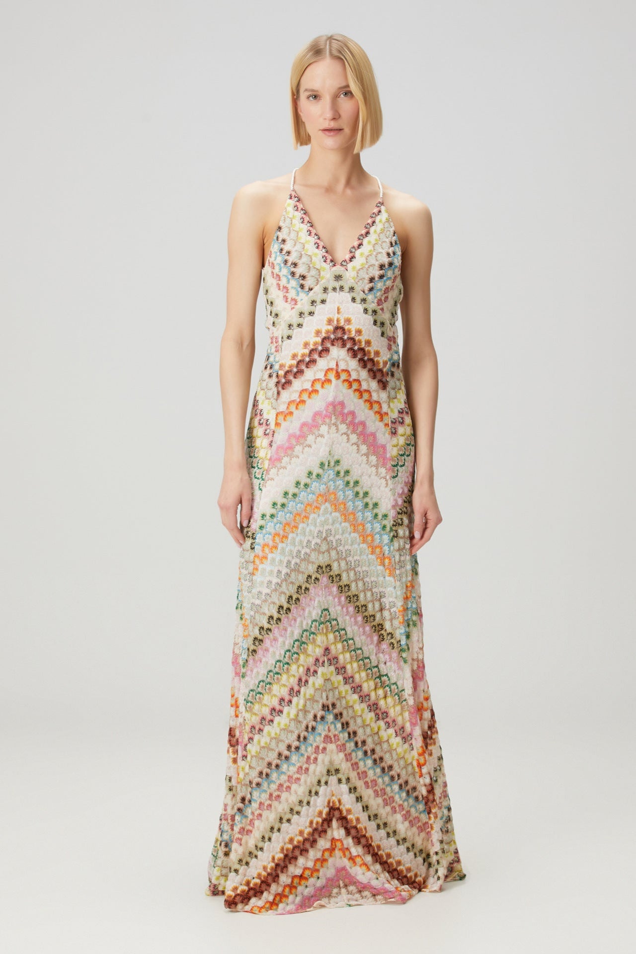 Rainbow Mesa Boho Maxi Dress