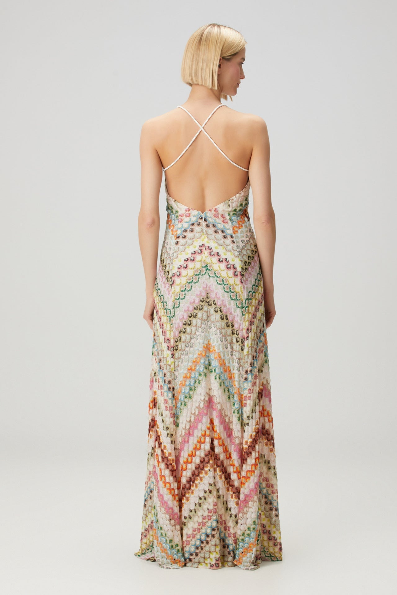 Rainbow Mesa Boho Maxi Dress
