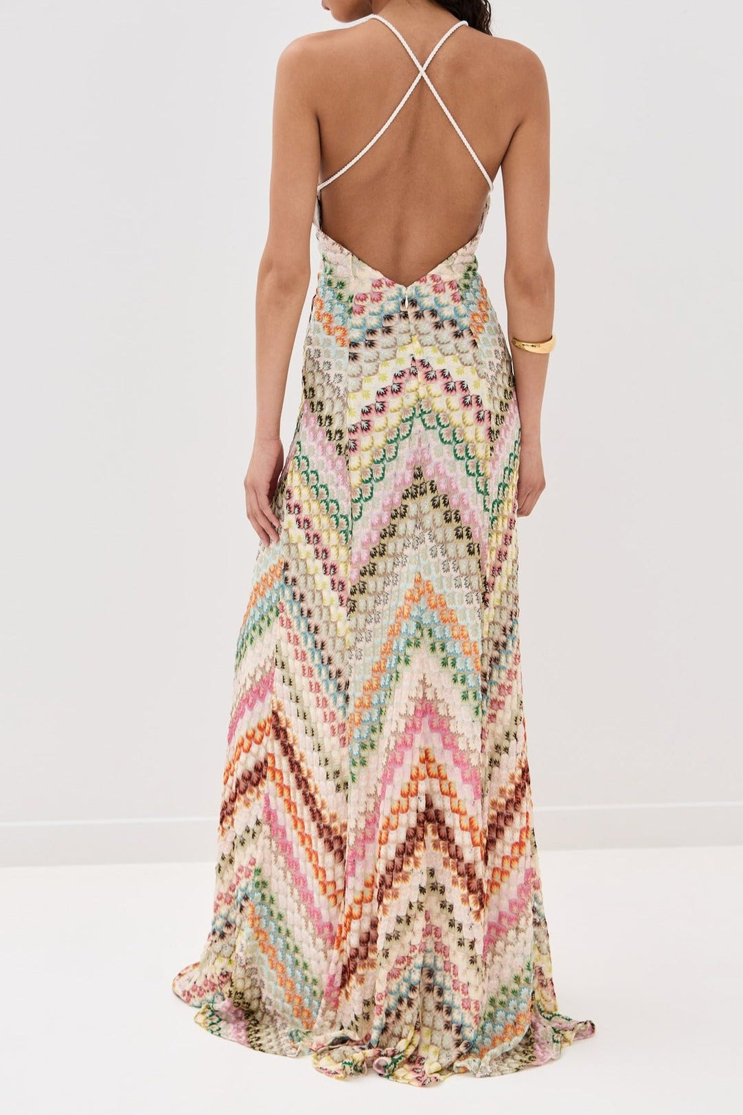 Rainbow Mesa Boho Maxi Dress