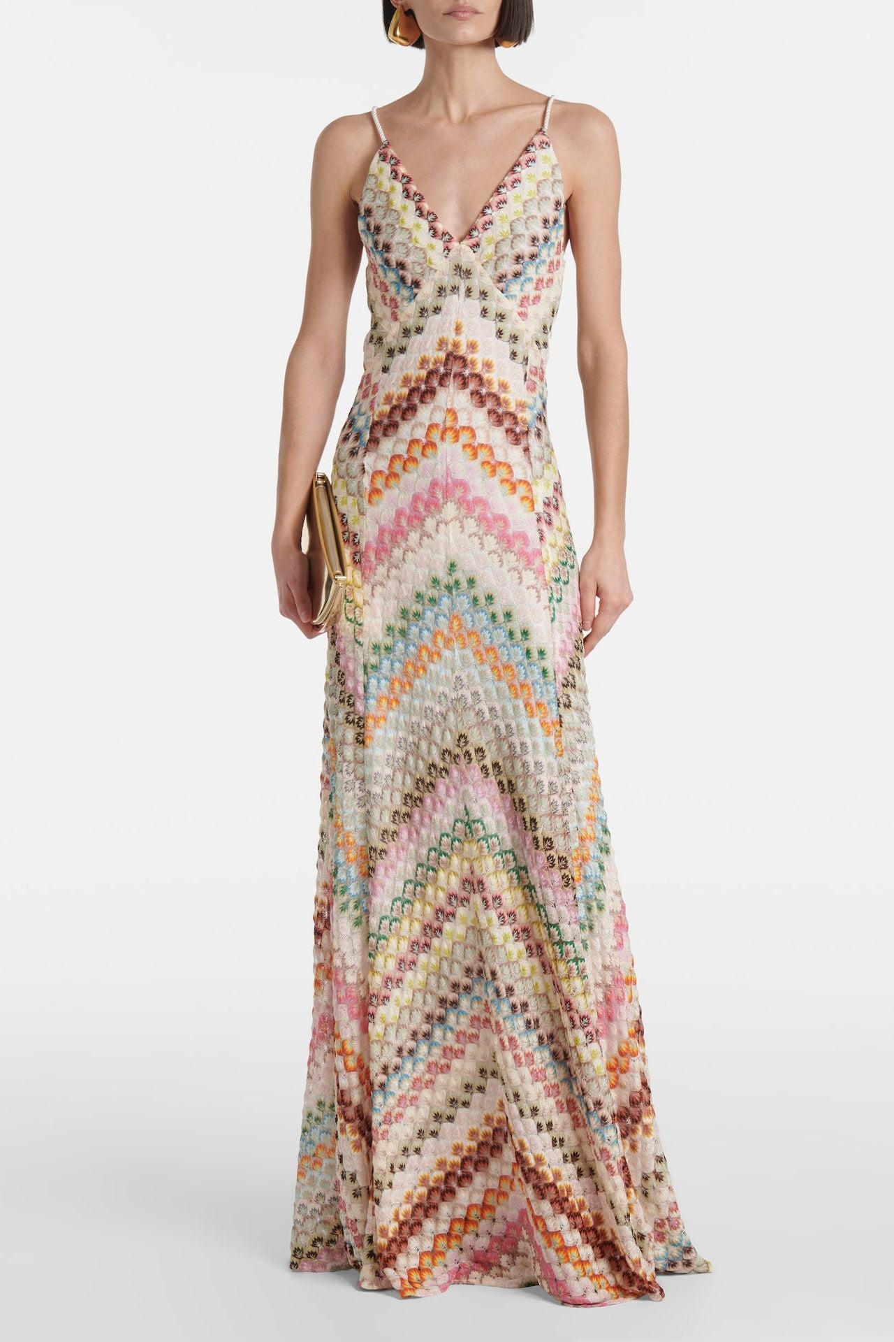 Rainbow Mesa Boho Maxi Dress