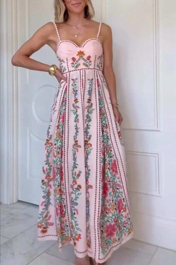 La Vie en Rose Cascade Maxi Dress