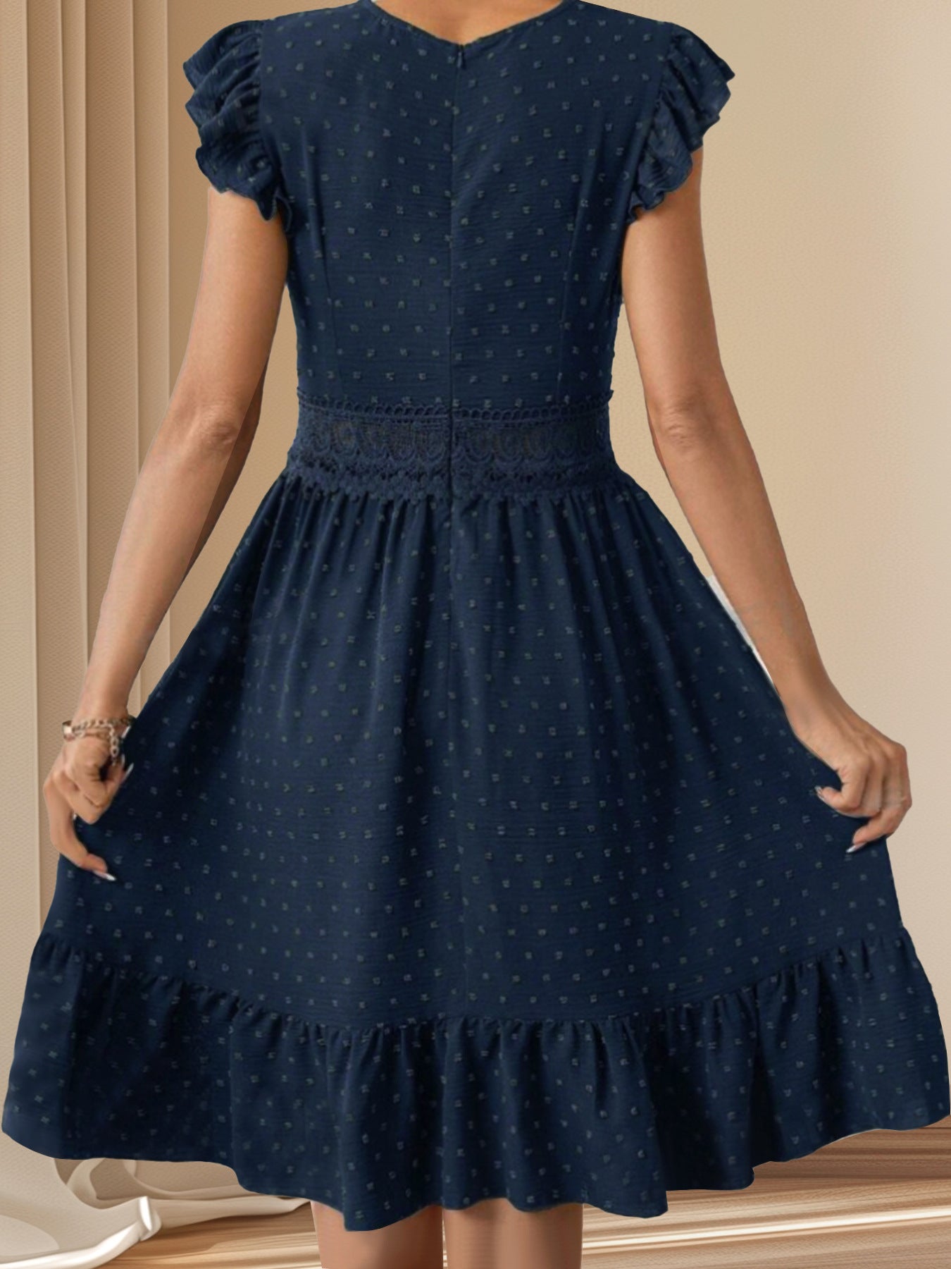 Indigo Charm Mini Dress