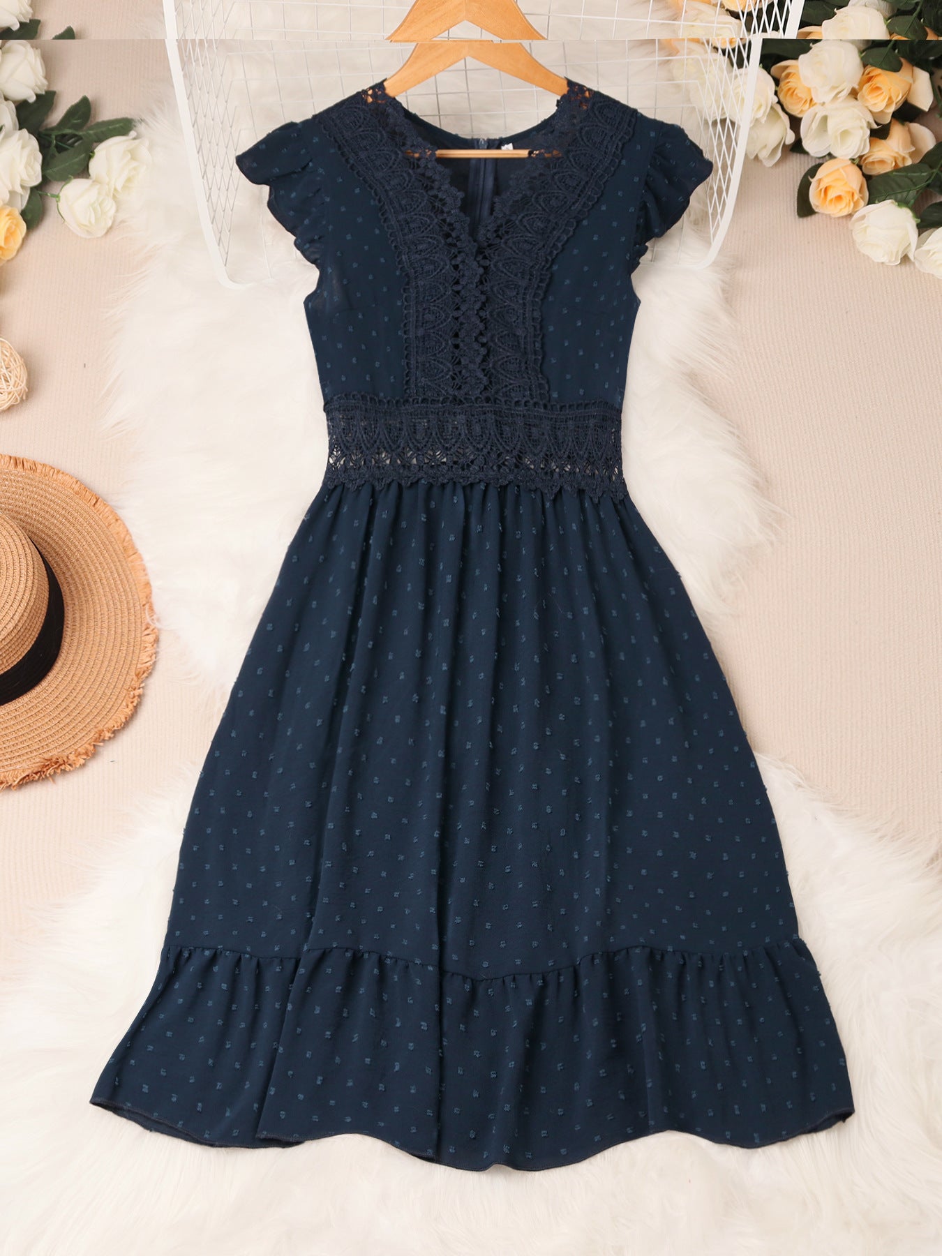 Indigo Charm Mini Dress