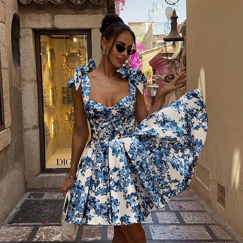 Hydrangea Kiss Mini Dress
