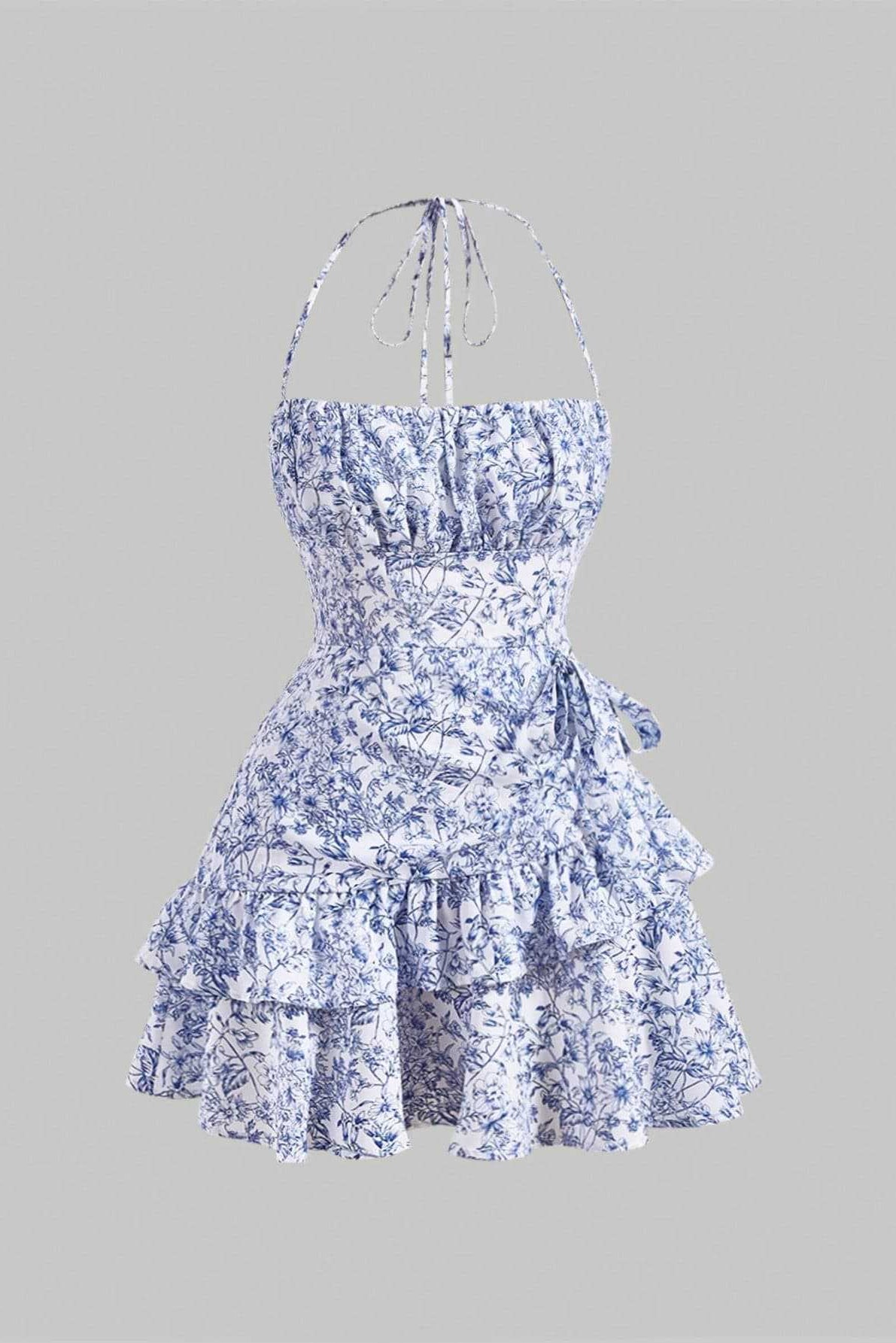 Delphine Petal Ruffle Mini Dress