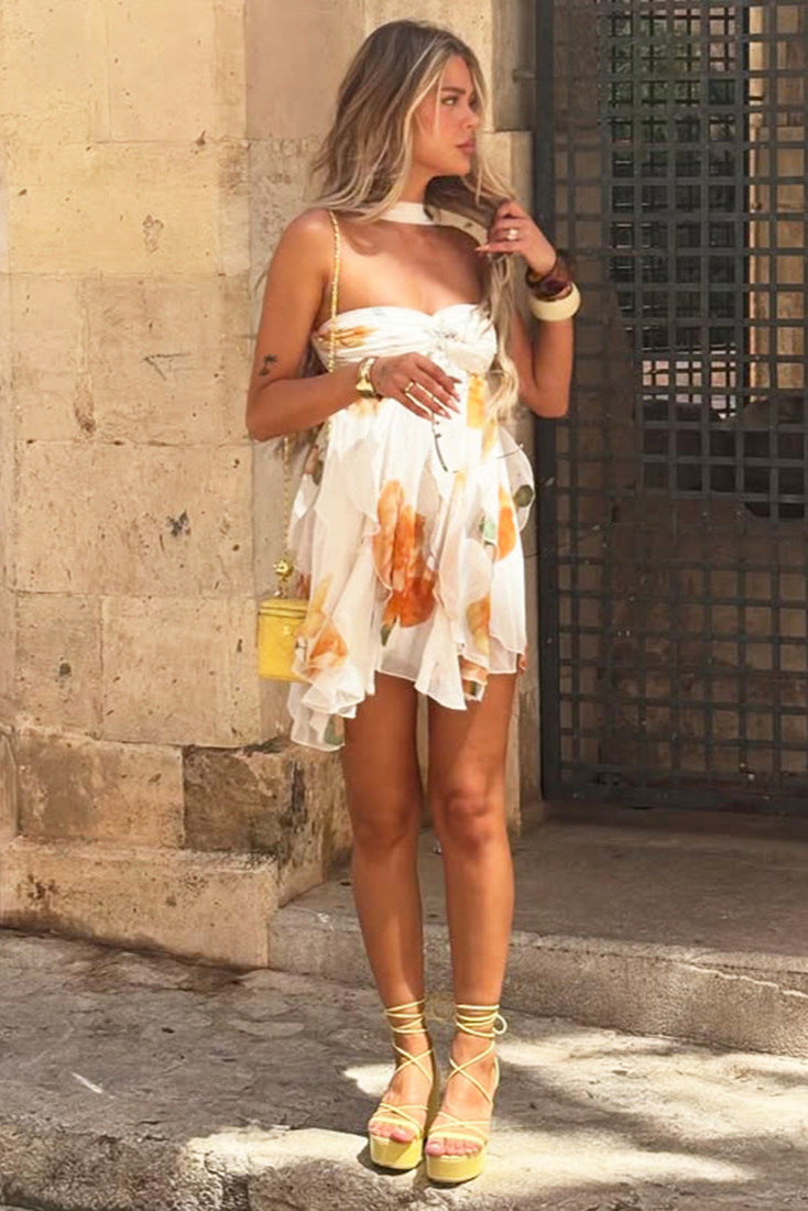 Clementine Shore Draped Mini Dress