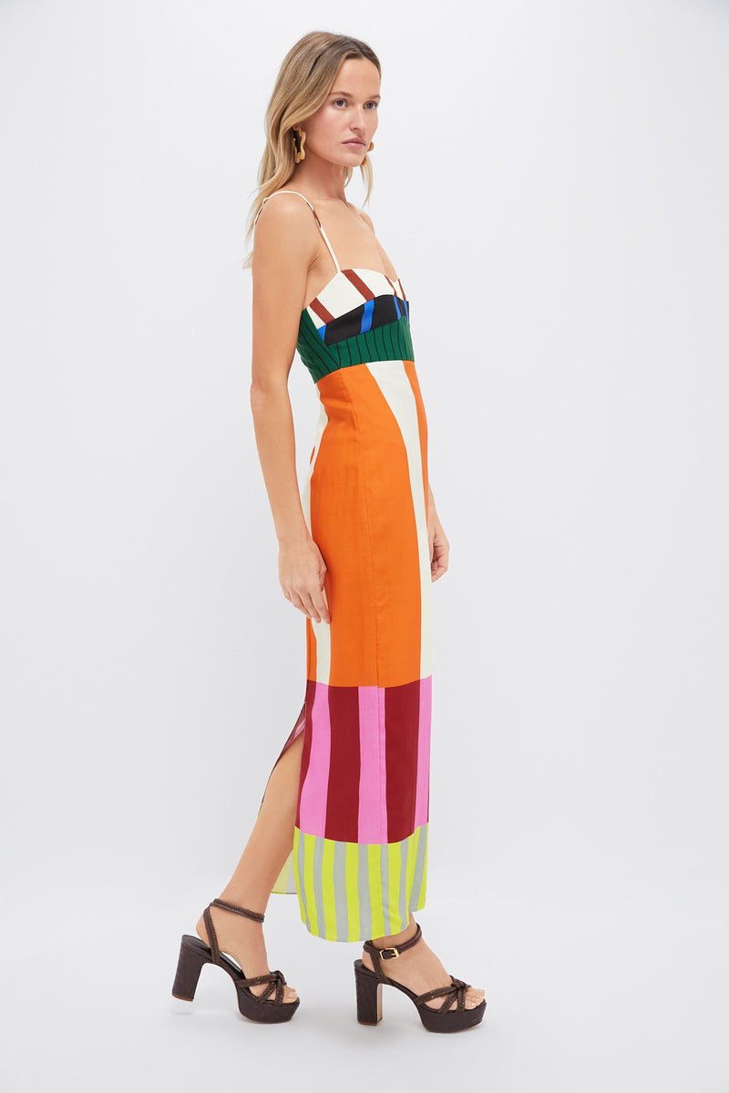 Geo Chic Paloma Maxi Dress - TheBohoBloom