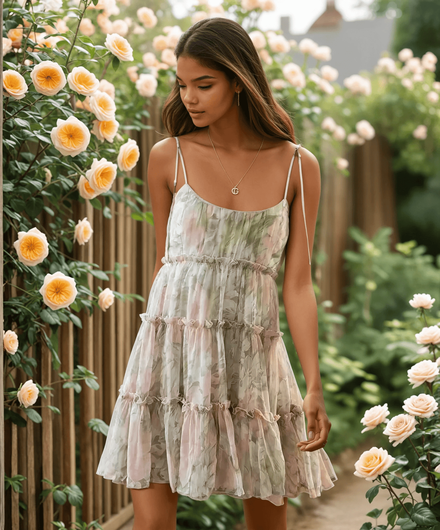 Blush Meadow Mini Dress - TheBohoBloom