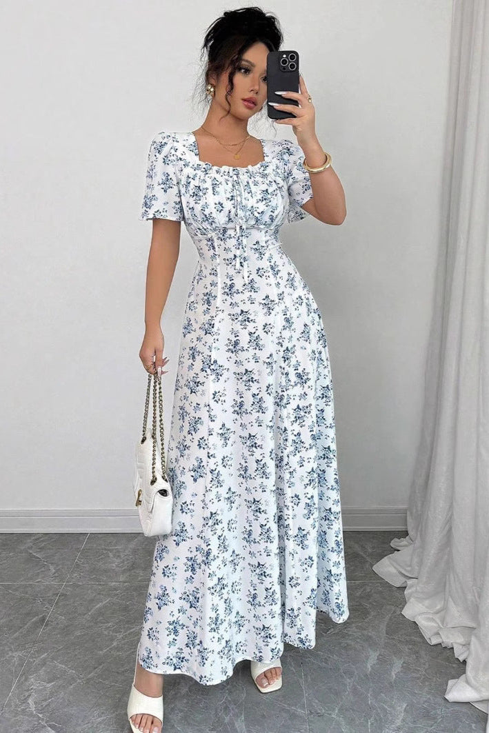 Frosted Bloom Prairie Maxi Dress