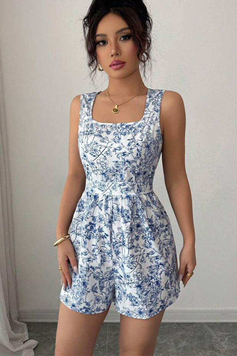 Porcelain Garden Playsuit