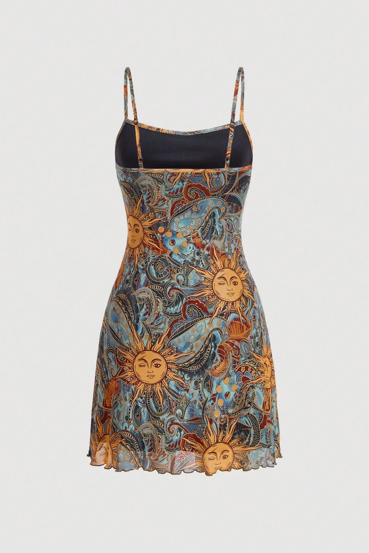 Astral Bloom Slip Mini Dress
