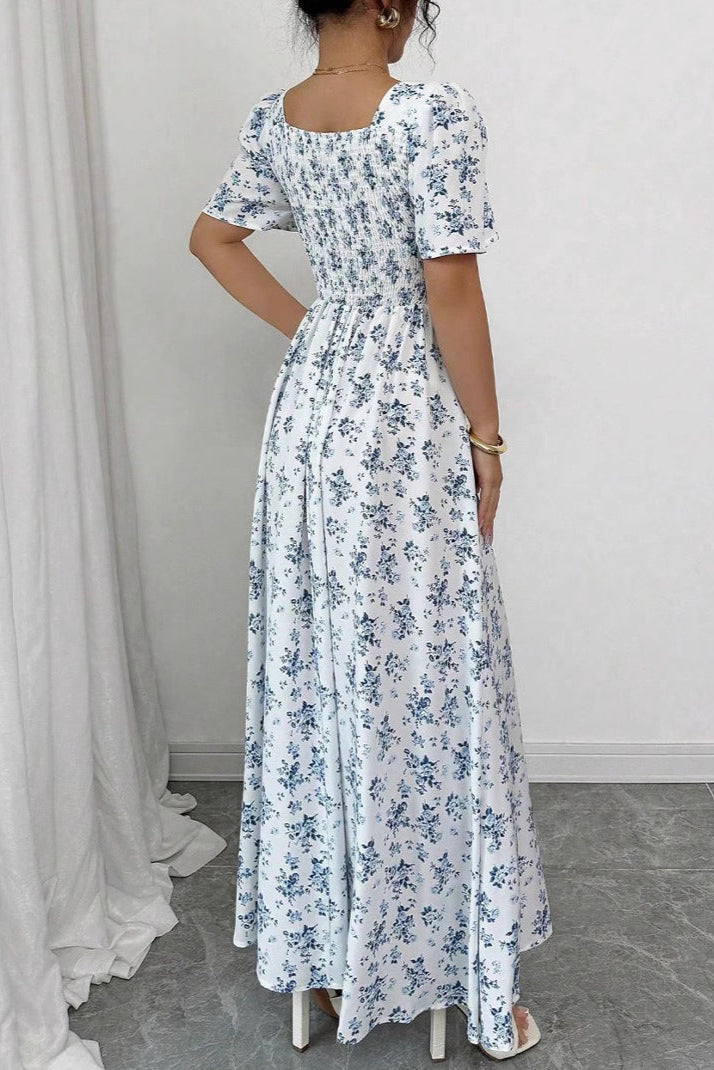 Frosted Bloom Prairie Maxi Dress