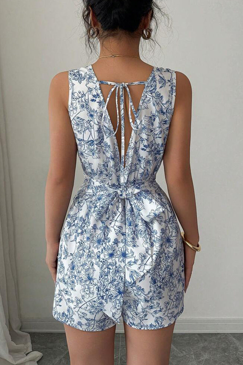 Porcelain Garden Playsuit