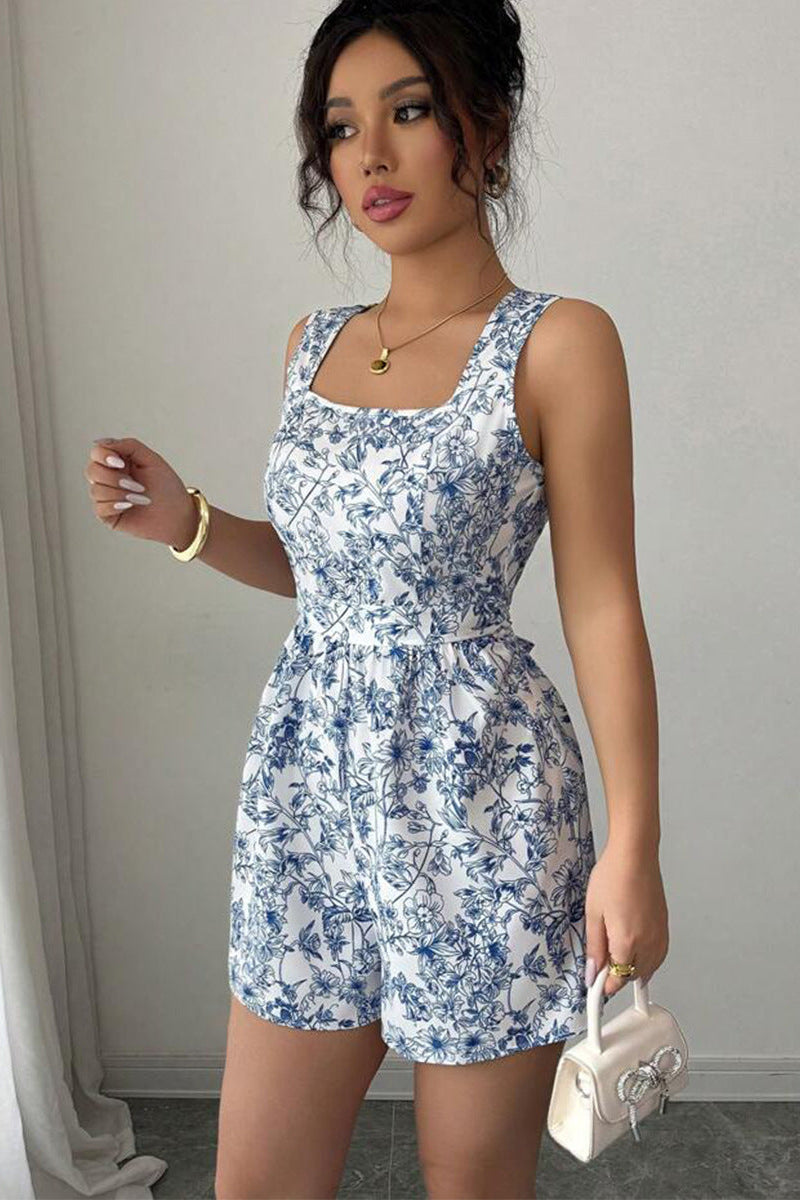 Porcelain Garden Playsuit