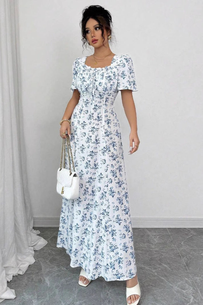 Frosted Bloom Prairie Maxi Dress