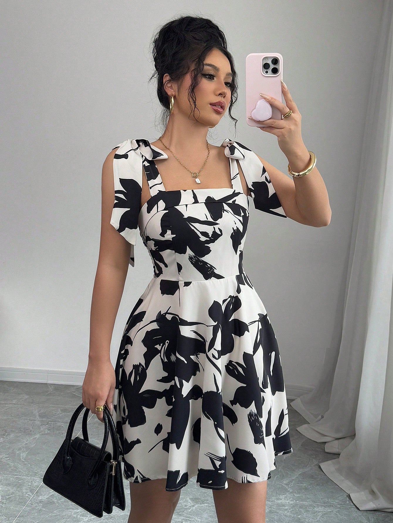 Monet’s Bloom Mini Dress