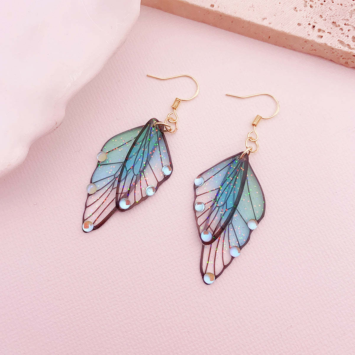 Enchanted Mist Butterfly Earrings