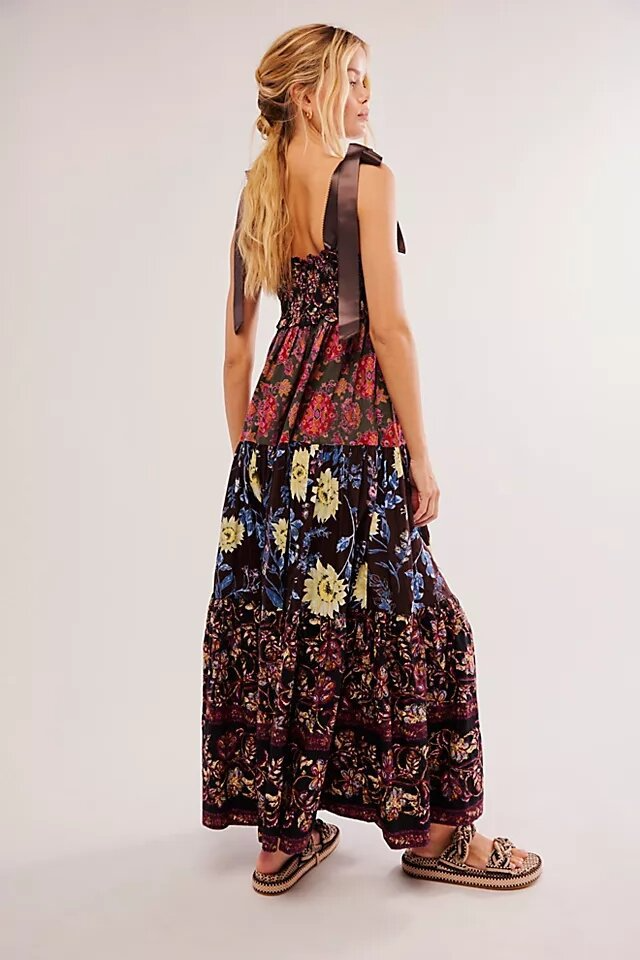 Odessa Charm Panel Maxi Dress