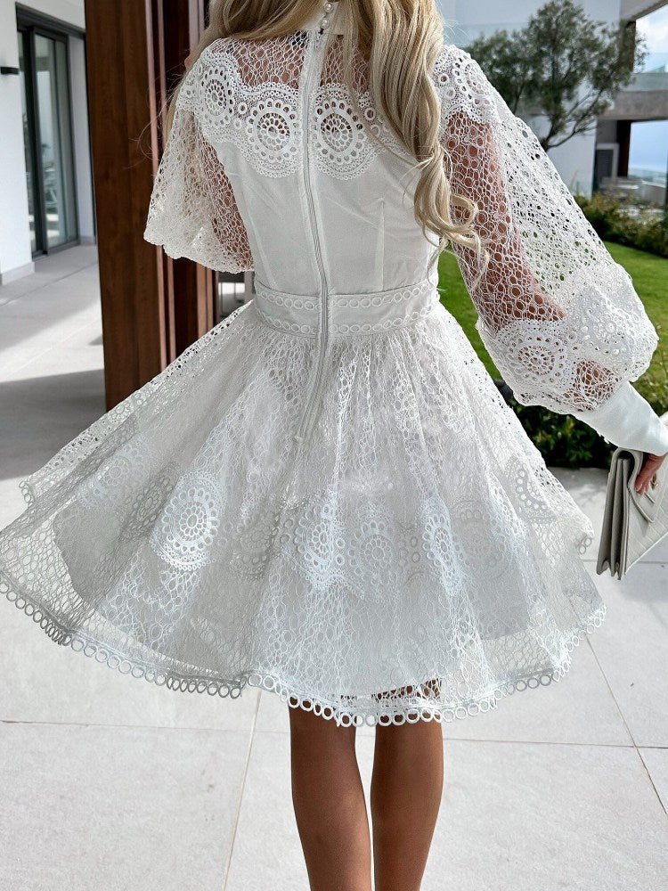 Romance in Lace Mini Dress - TheBohoBloom
