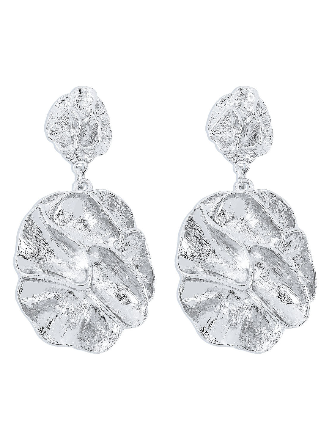 Retro Simple Geometric Irregular Leaf Earrings