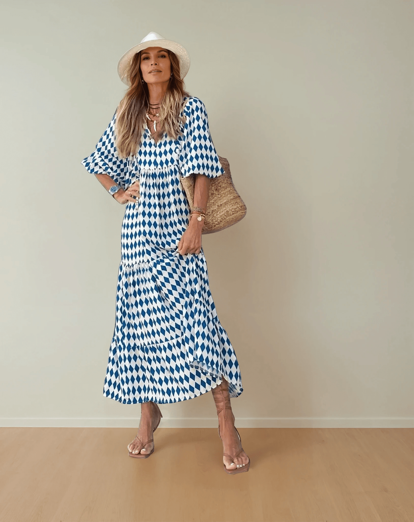 Portofino Escape Midi Dress - TheBohoBloom