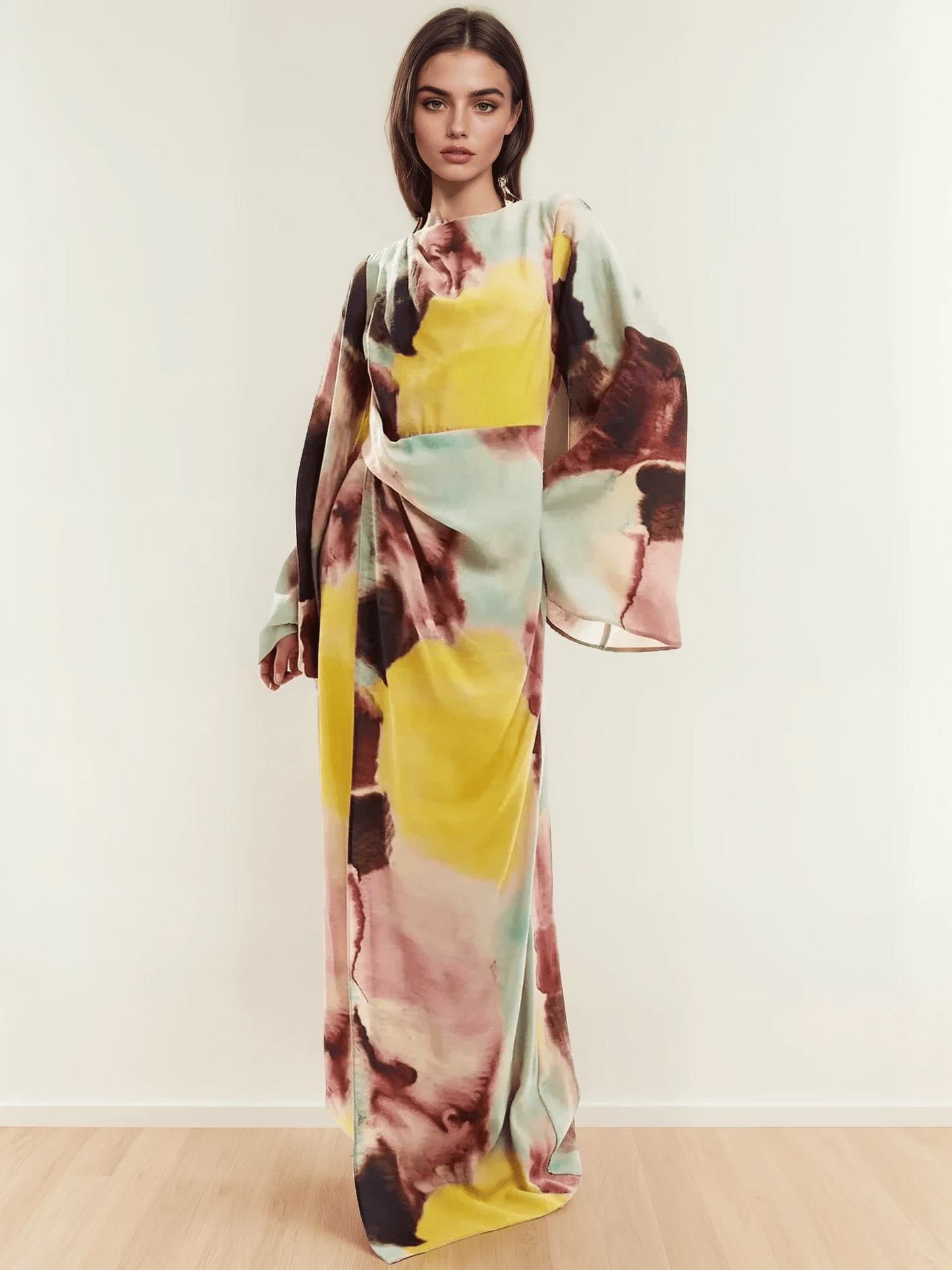 Serene Palette Maxi Dress - TheBohoBloom