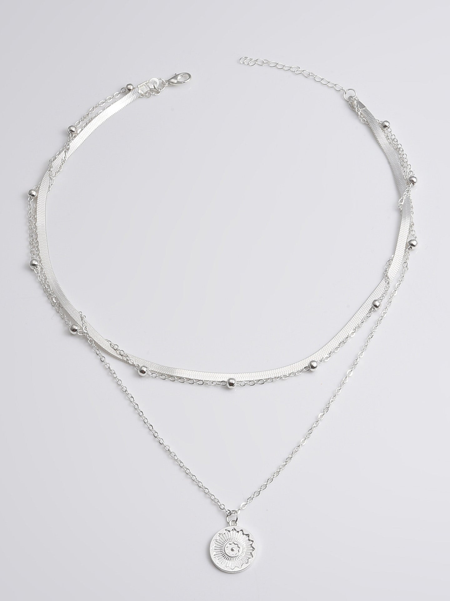 Fashionable Multi-layered Pendant Necklace