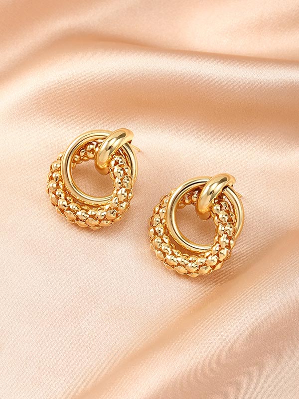 Temperament Hollow Hoop Earrings