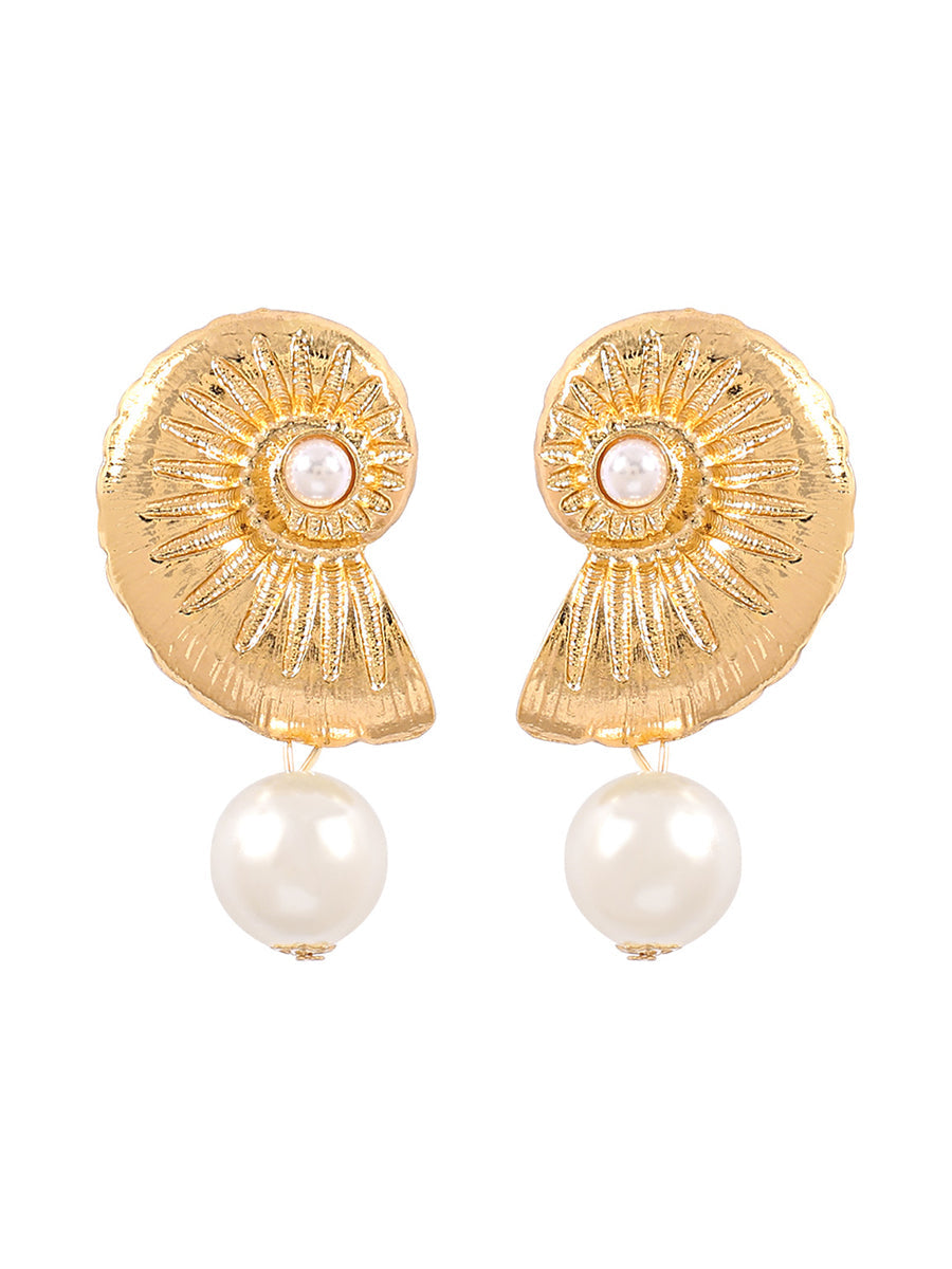 Fashionable Personality Beach Style Conch Starfish Earrings