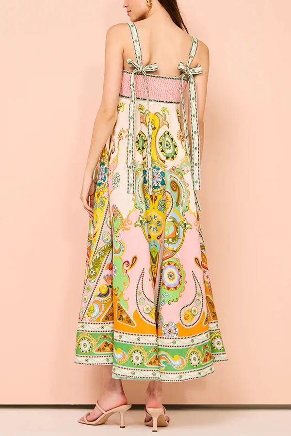 Royal Tapestry Maxi Dress - TheBohoBloom