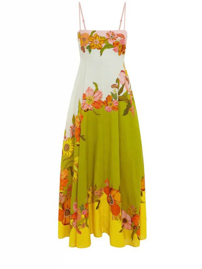 Soft Sunrise Floral Maxi Dress - TheBohoBloom