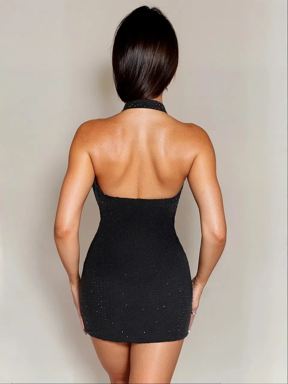 Midnight Allure Mini Dress - TheBohoBloom