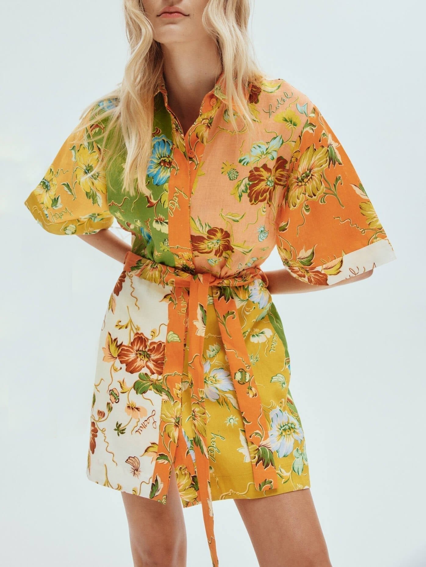 Flora Fusion Statement Mini Dress - TheBohoBloom