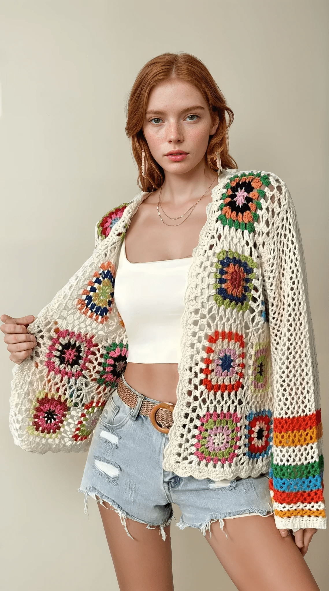 Handmade Wanderlust Knit Cardigan - TheBohoBloom