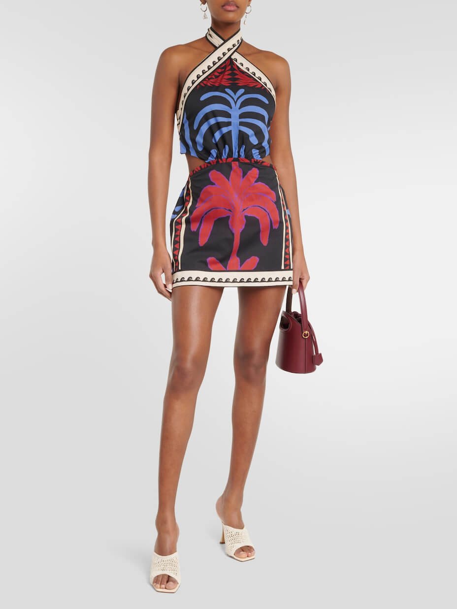 Escape Halter Mini Dress - TheBohoBloom
