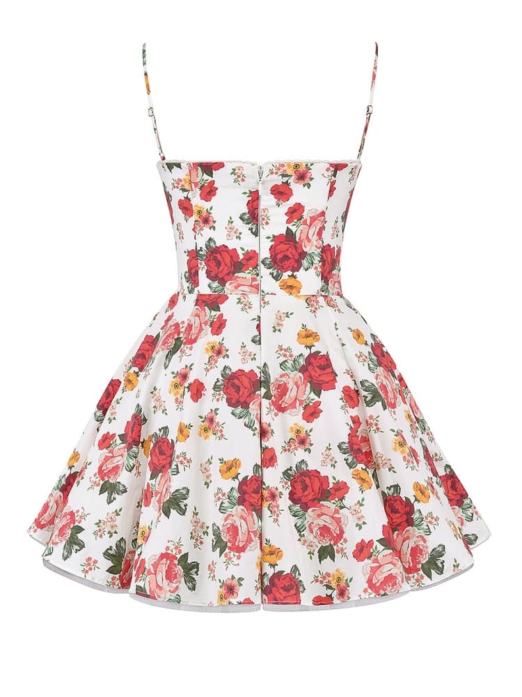 Sicilian Rose Tulle Mini Dress - TheBohoBloom