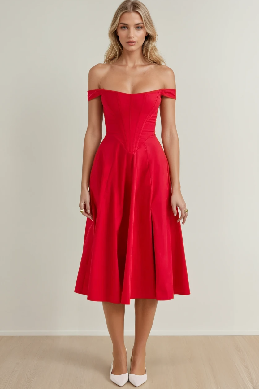 Sunday Bloom Reverie Midikleid