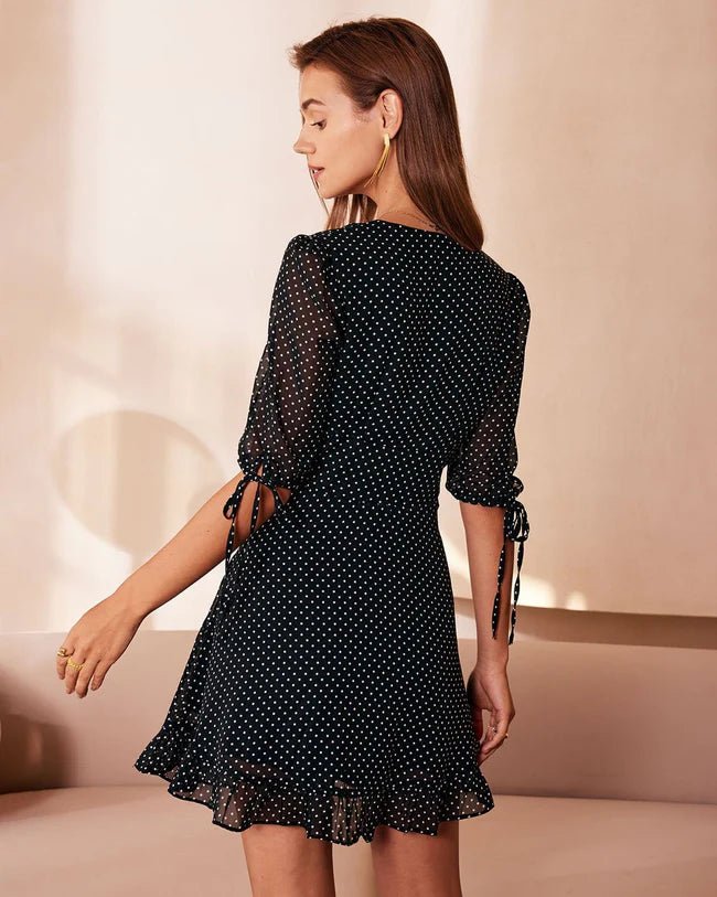 Starry Dot Midi Dress - TheBohoBloom