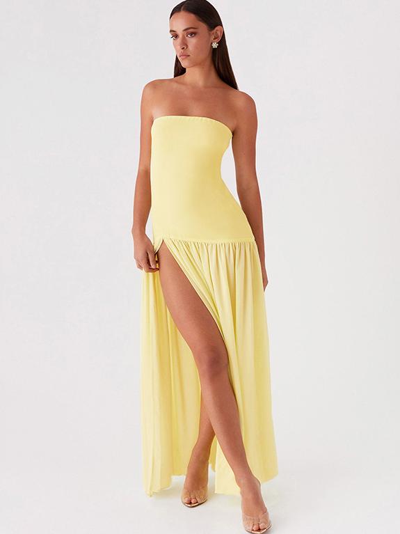 Timeless Allure Strapless Maxi Dress - TheBohoBloom