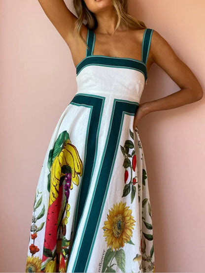 Carefree Chic Printed Maxi Dress