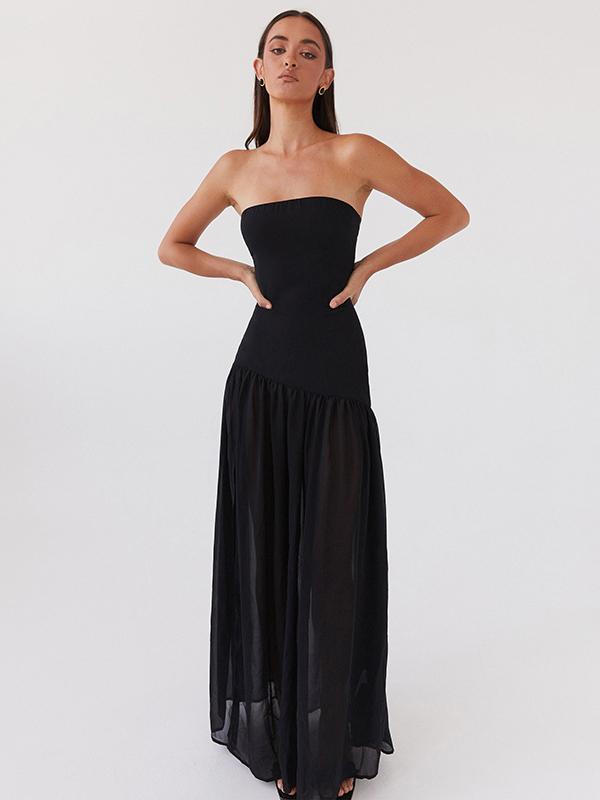 Timeless Allure Strapless Maxi Dress